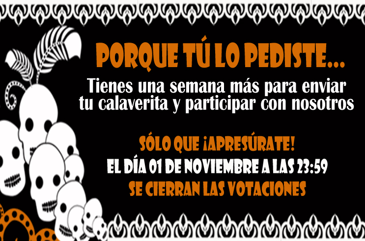¡Aún hay tiempo de participar!